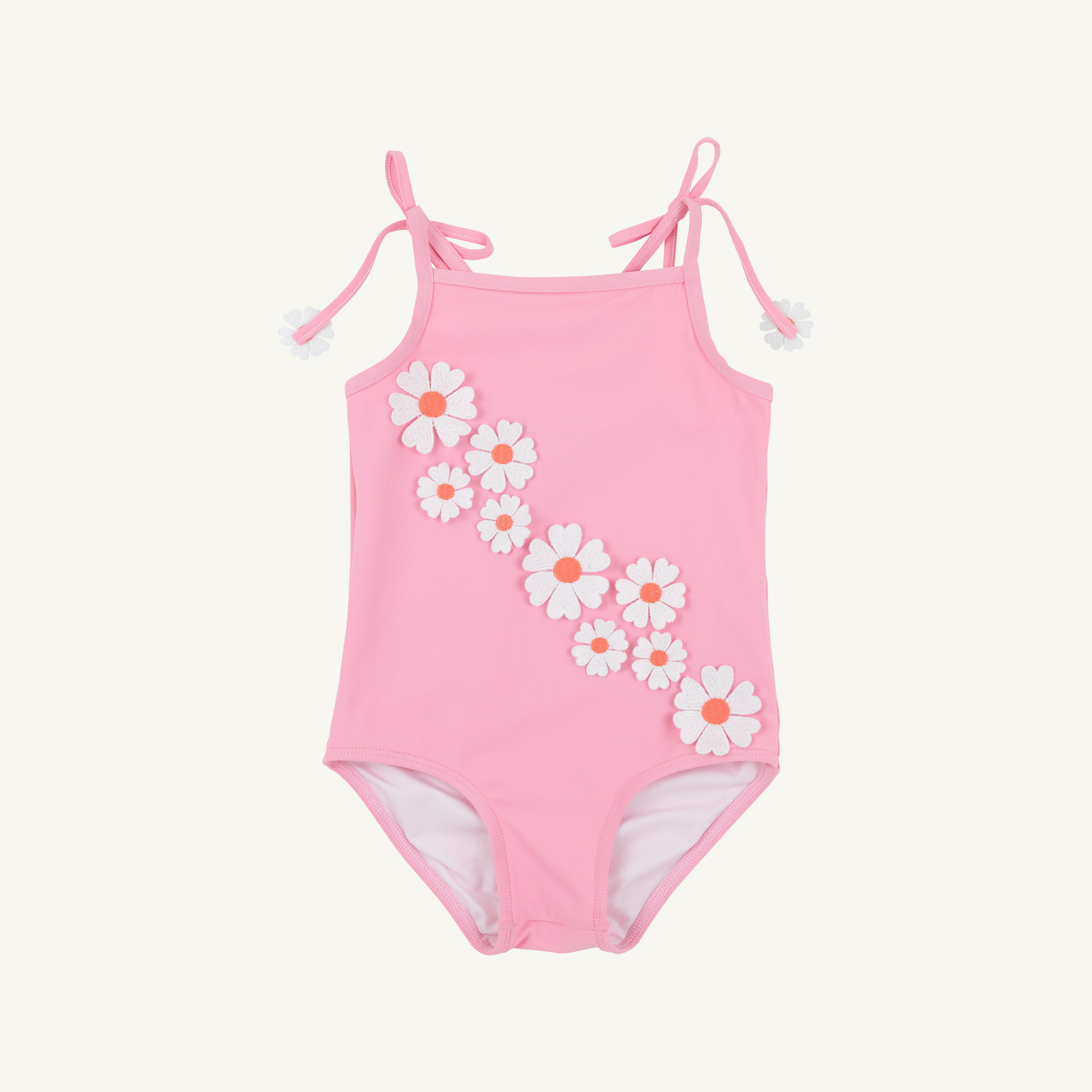 St. Lucia Swimsuit - Hamptons Hot Pink & Flowers