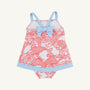 Stratford Scallop Swimsuit - Big Fish (Red) with Beale Street Blue