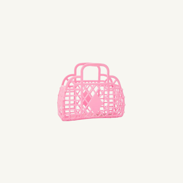 Pink Mini Retro Basket - Sun Jellies