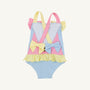 Taylor Bay Bathing Suit - Beale Street Blue, Hamptons Hot Pink, Lake Worth Yellow & Worth Avenue White