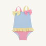 Taylor Bay Bathing Suit - Beale Street Blue, Hamptons Hot Pink, Lake Worth Yellow & Worth Avenue White