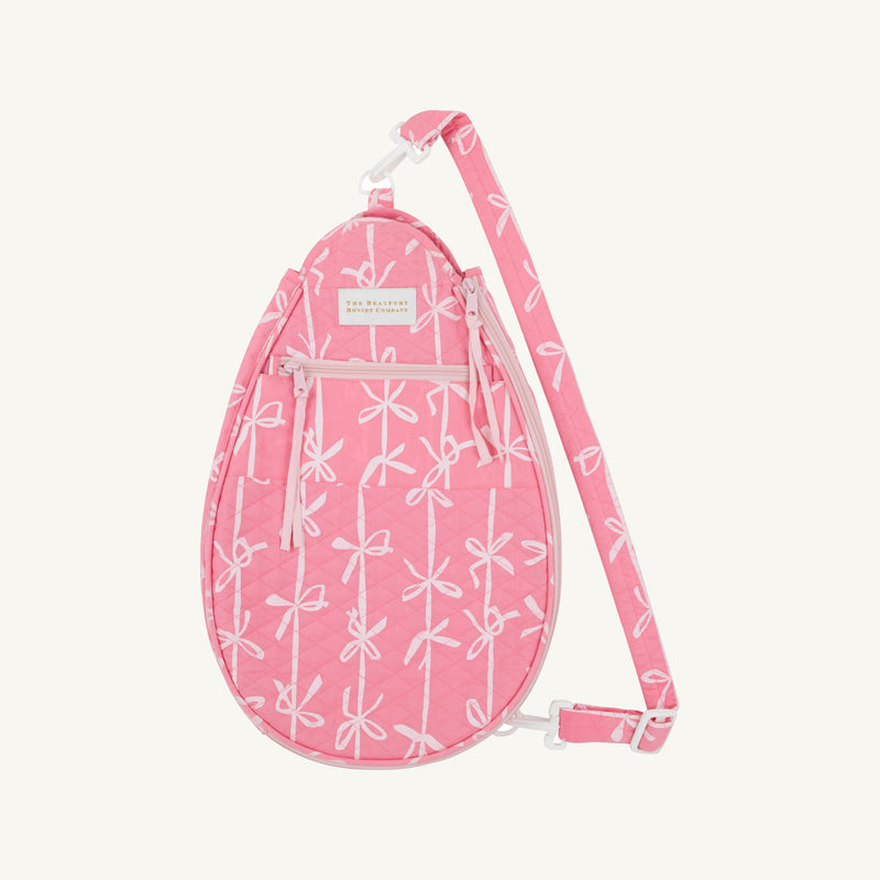 Tennis Racket Cover - Braselton Bows (Romany Rose)