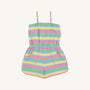 Townley T Romper - Samford Stripe (Hamptons Hot Pink) with Worth Avenue White