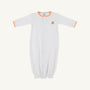 Twinkle Twinkle 2 in 1 - Worth Avenue White with Seashore Sherbet Pumpkin Embroidery