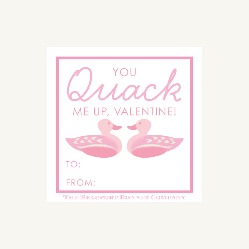 Valentine Cards - You Quack Me Up Pink (Digital Download)
