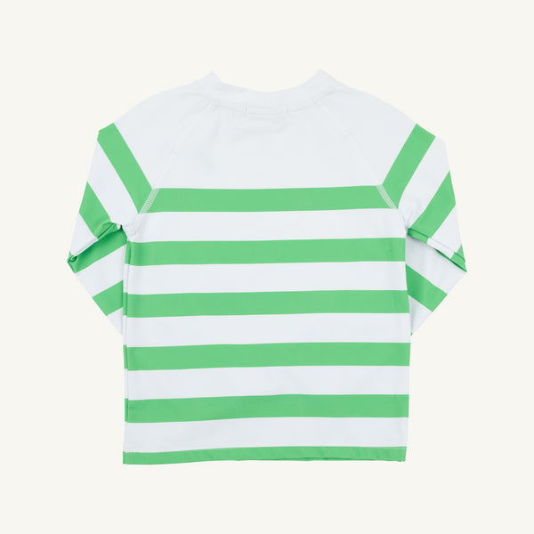 Walker's Wave Spotter Swim Shirt - Grafton Green Stripe (UPF 35+)
