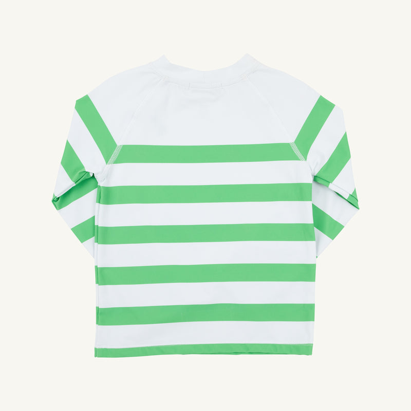 Walker's Wave Spotter Swim Shirt - Grafton Green Stripe (UPF 35+)