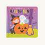 Witch Halloween Sound Book - Mud Pie by The Beaufort Bonnet Company features a children’s Halloween book cover with a witch, ghost, pumpkin, black cat, broom, bats, and musical notes set on a purple background. The cover text reads “Sounds of Halloween”. This interactive sound book lets kids explore spooky noises with every turn of the page.