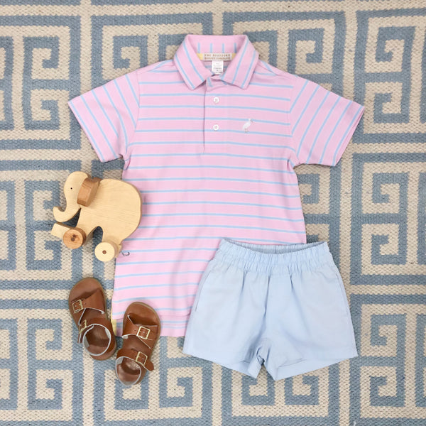 Sheffield Shorts (Twill) - Buckhead Blue with Buckhead Blue Stork