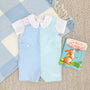 Peter Pan Collar Shirt & Onesie (Short Sleeve Woven) - Worth Avenue White