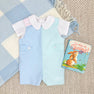 Peter Pan Collar Shirt & Onesie (Short Sleeve Woven) - Worth Avenue White