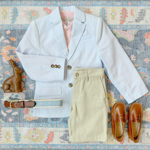 Grandccasion™ Booker Blazer - Breakers Blue Seersucker