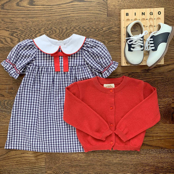 Footmates Saddle Shoes - White with Navy