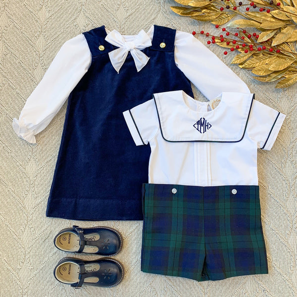 Monogram: Nantucket Navy, Keller Font