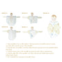 Bow Swaddle ® - Sea Blue Silk