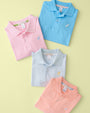 Prim & Proper Polo - Palm Beach Pink with Buckhead Blue Stork
