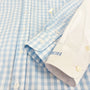 Dean's List Dress Shirt - Buckhead Blue Gingham with Multicolor Stork