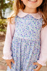 Maude's Peter Pan Collar Shirt & Onesie (Long Sleeve Pima) - Palm Beach Pink