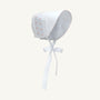 Sweetly Smocked Bonnet - Worth Avenue White with Palm Beach Pink
