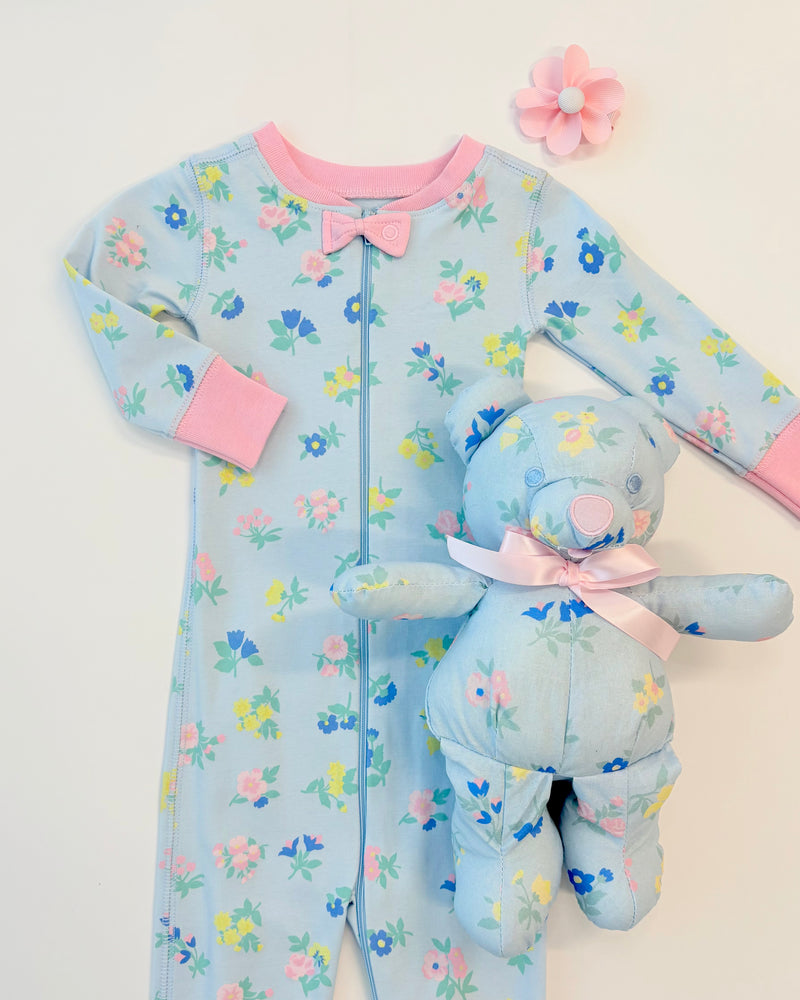 Noelle's Night Night - Little London Flowers with Pier Party Pink