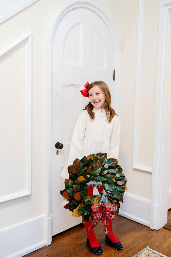 Penelope Peacoat - Palmetto Pearl with Palmetto Pearl Lining & Brass Buttons