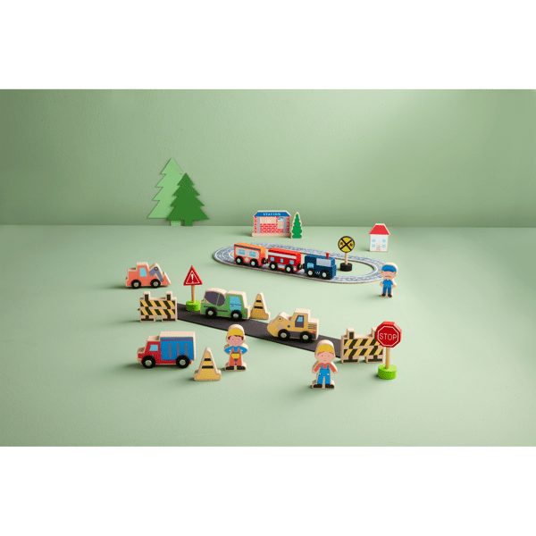 Construction Wood Toy Set - Mud Pie