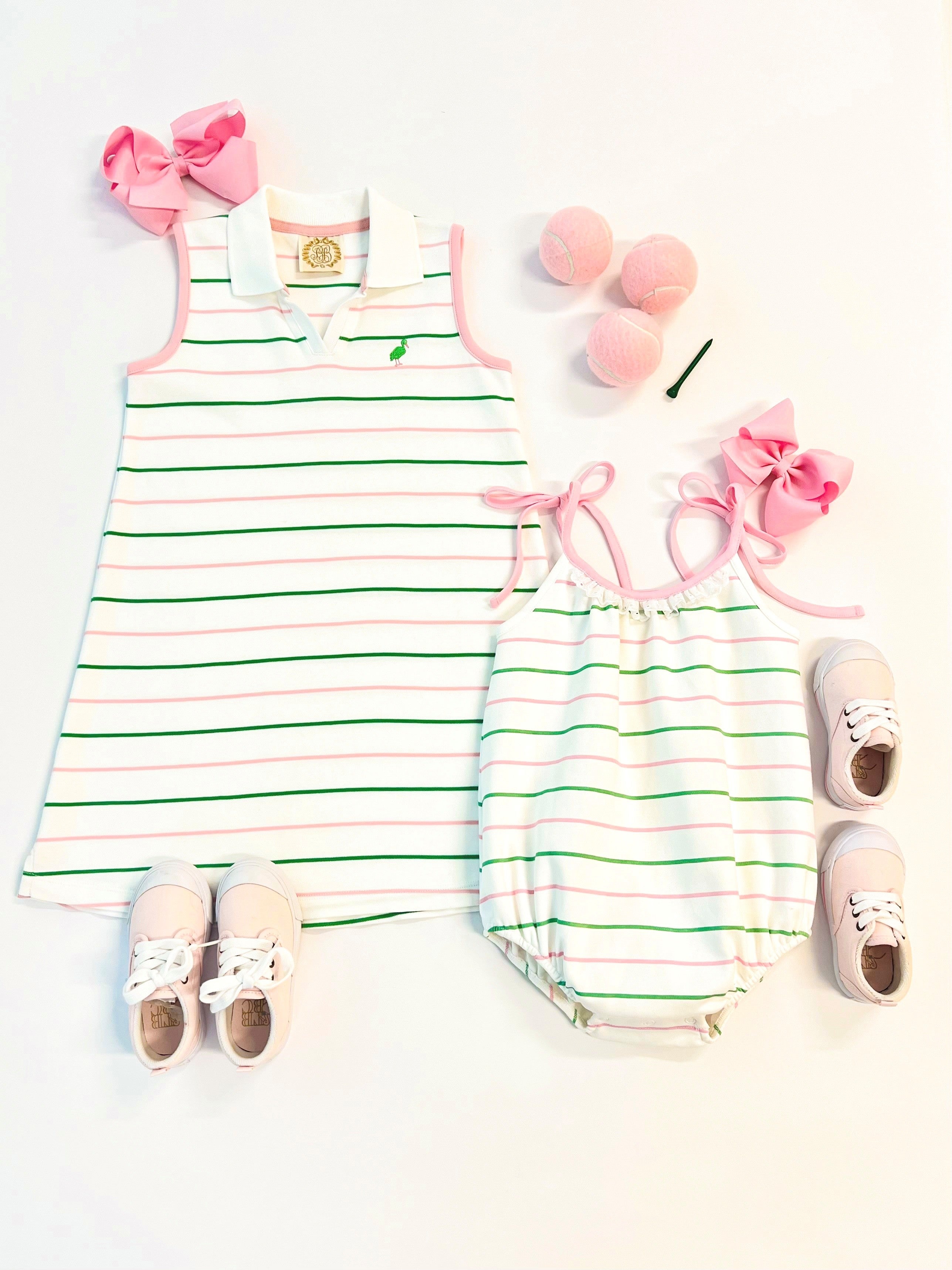 Junie B Bubble - Tradd Street Stripe & Pier Party Pink