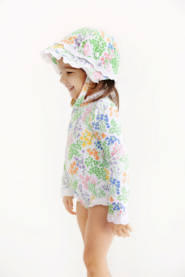 Beaufort Bucket Hat - Gaston Street Garden with Worth Avenue White