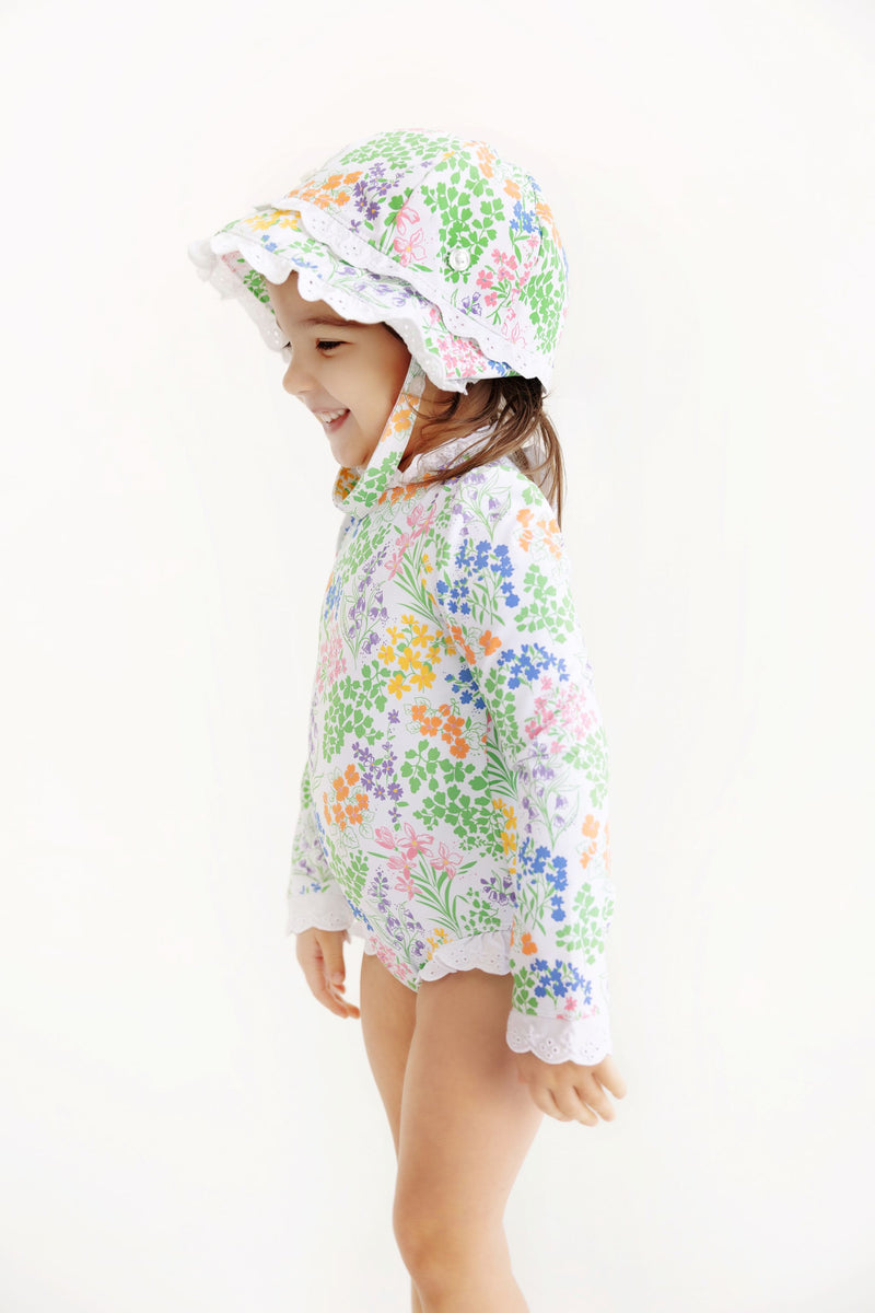 Beaufort Bucket Hat - Gaston Street Garden with Worth Avenue White
