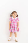 Princess Pleat Dress - Brenton Point Plaid with Worth Avenue White