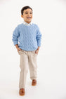 Sheffield Pants - Keeneland Khaki with Nantucket Navy Stork