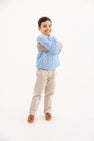 Sheffield Pants - Keeneland Khaki with Nantucket Navy Stork
