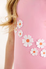 St. Lucia Swimsuit - Hamptons Hot Pink & Seashore Sherbet with Flowers