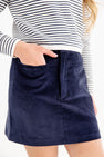 Stevi Skirt - Nantucket Navy Corduroy