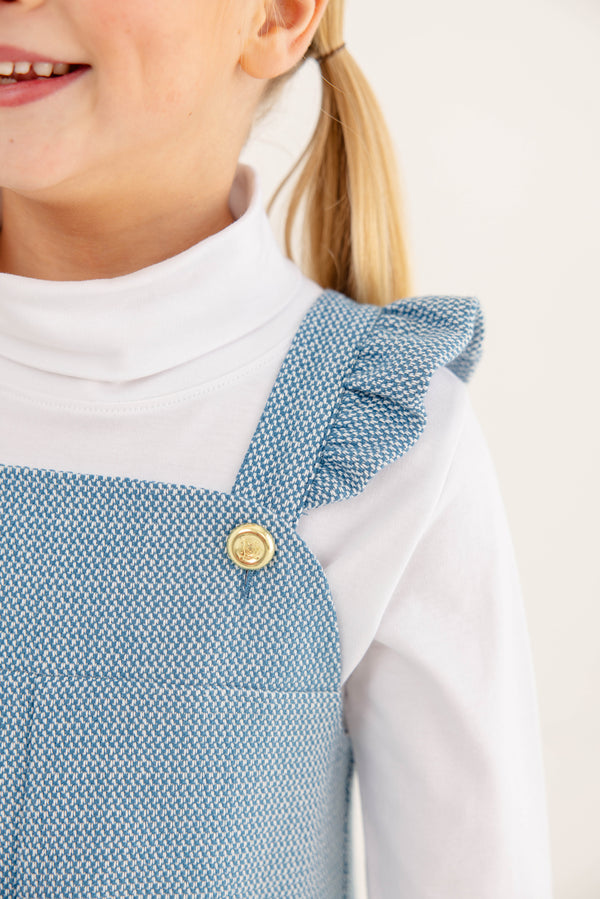 Tatum's Turtleneck & Onesie - Worth Avenue White
