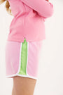 Prepletic™ Shimmy Shake Shorts - Hamptons Hot Pink Seersucker & Lexington Lime