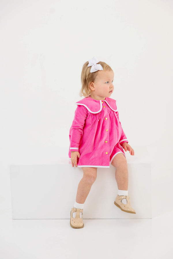Tabitha's Teacher's Pet Dress - Winter Park Pink Velveteen