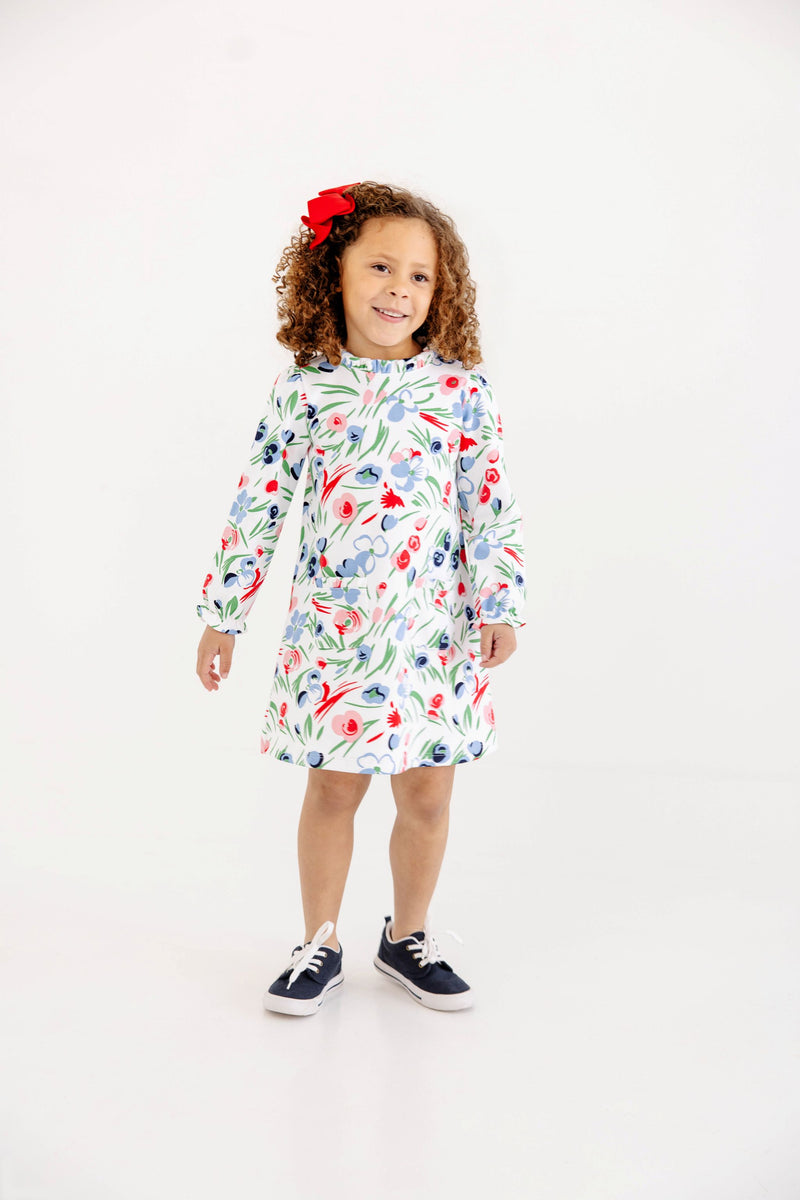 Lizzie's Luxe Leisure Dress - Fair Street Floral