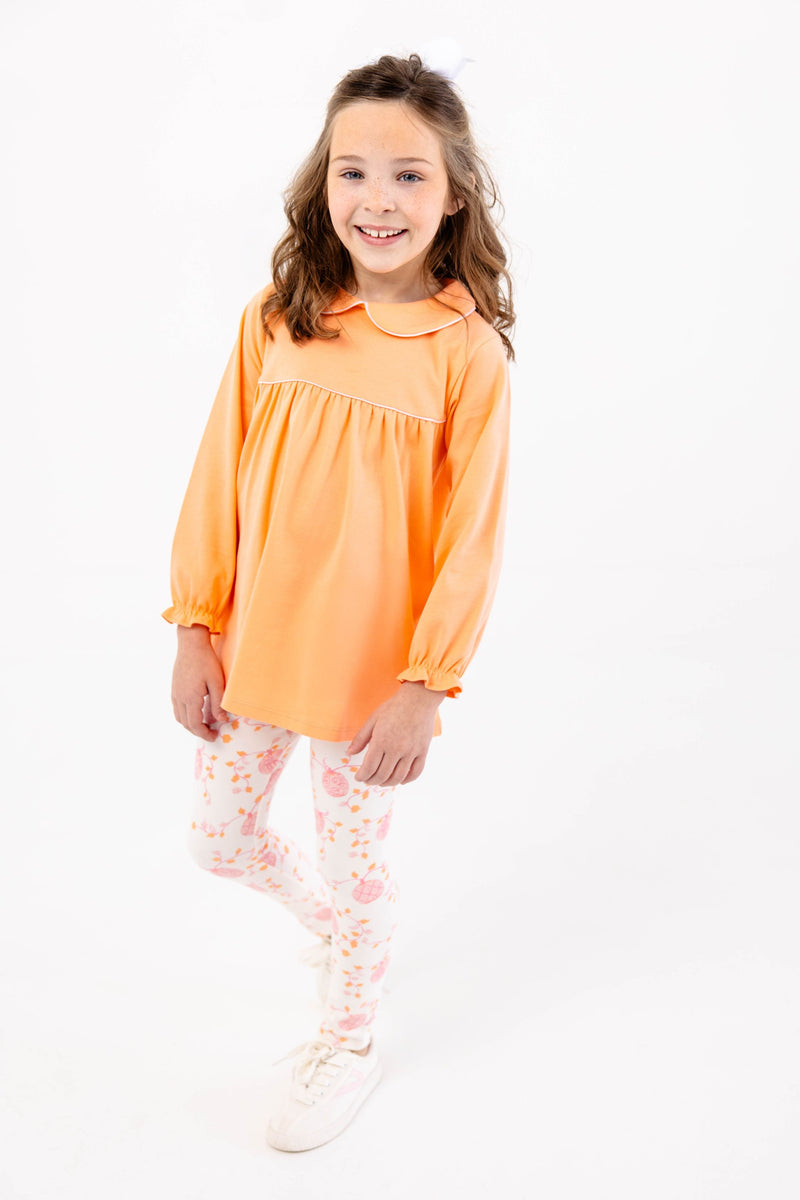 Maude's A Line Top - Seashore Sherbet with Palm Beach Pink