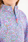 Canter Collar Half Zip - Mountain Brook Mini Floral (Parrot Cay Coral)