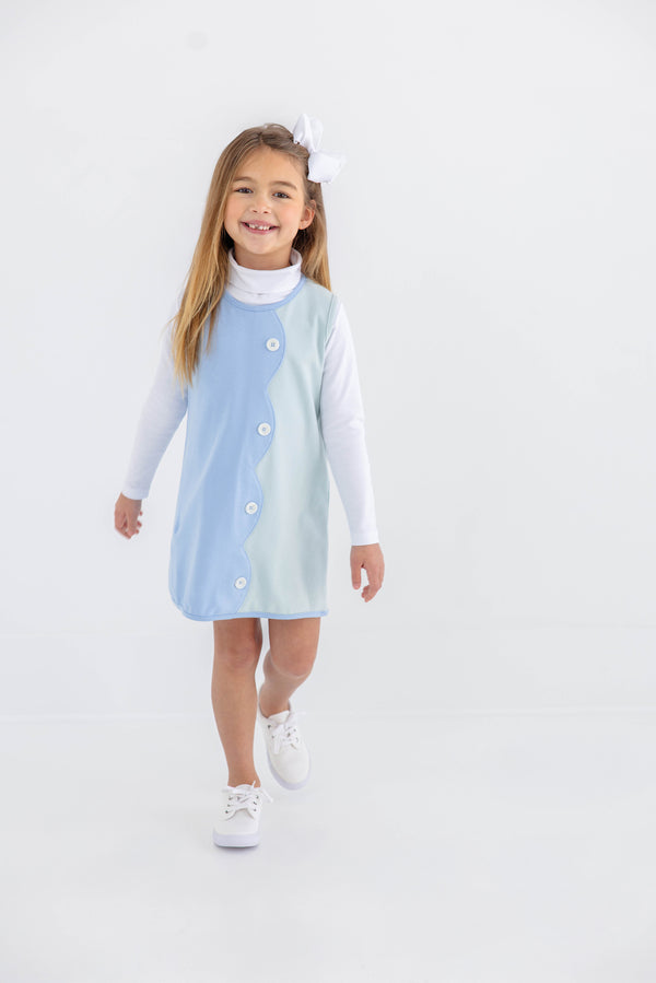 Tatum's Turtleneck & Onesie - Worth Avenue White