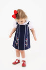 Donna Dress - Nantucket Navy with Beale Street Blue & Flowers