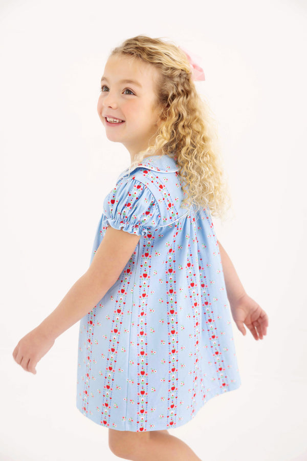 Holly Day Dress - First Day Flowers with Worth Avenue White