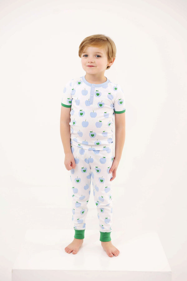 Sutton's Short Sleeve Set - Applecrest Orchard (Beale Street Blue) with Kiawah Kelly Green
