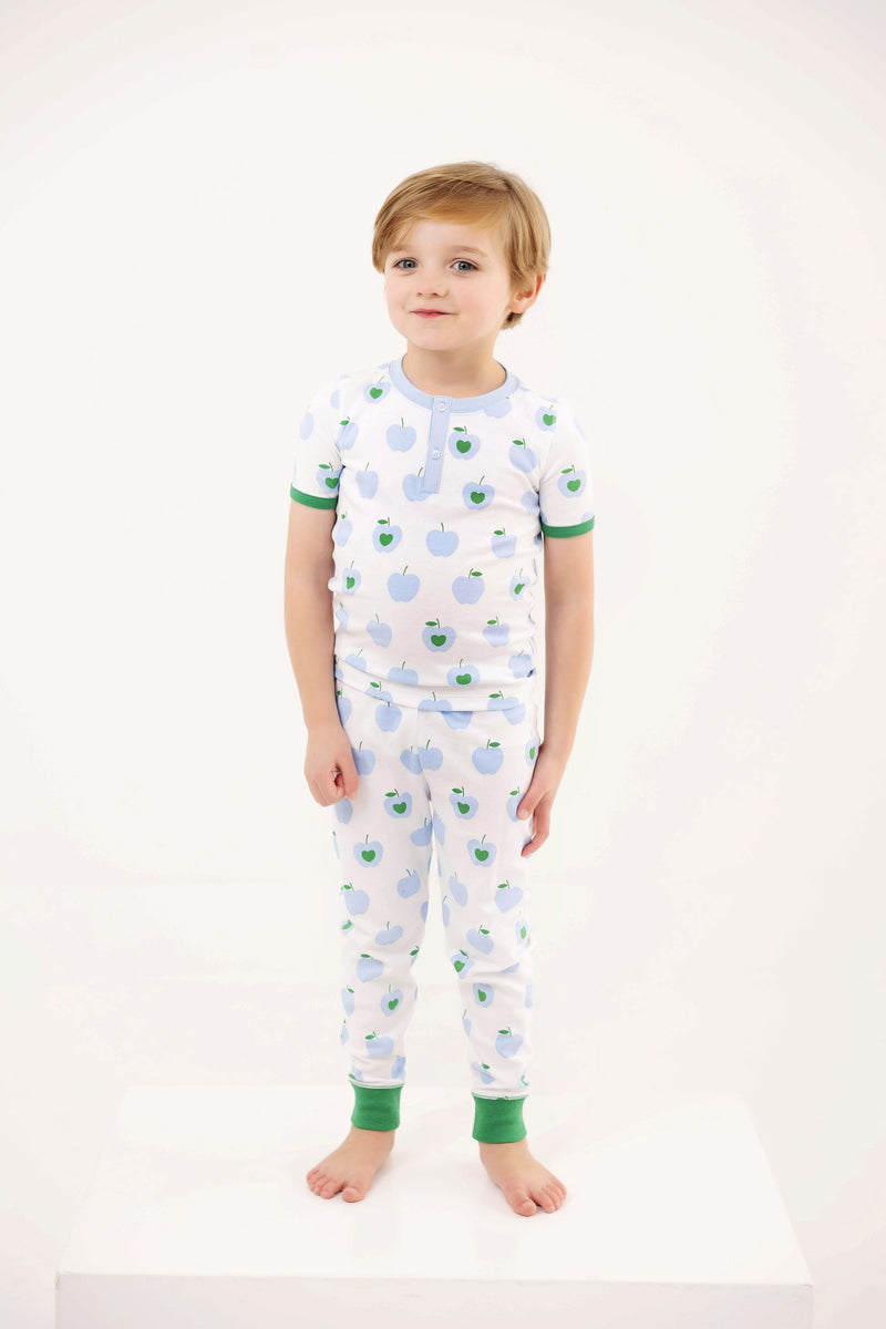 Sutton's Short Sleeve Set - Applecrest Orchard (Beale Street Blue) with Kiawah Kelly Green