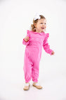 Biltmore Romper - Winter Park Pink with Heart Embroidery