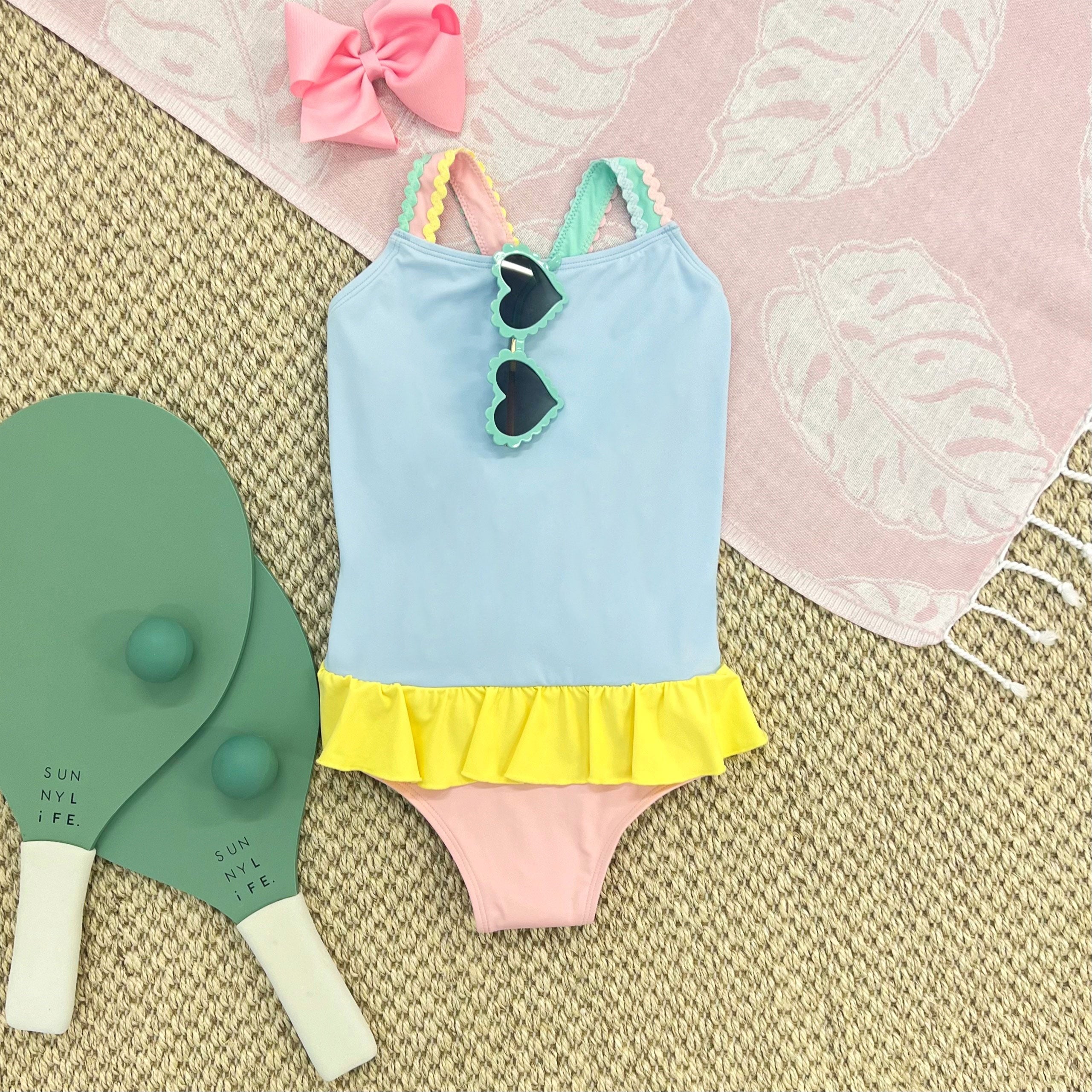 Taylor Bay Bathing Suit Preppy Pastels The Beaufort Company