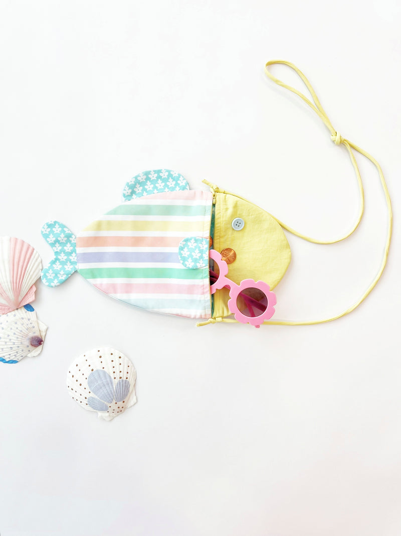 Save Your Pennies Purse - Southampton Stripe, Lake Worth Yellow & Dunmore Doo-Dad