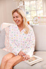Let Me Lounge Long Sleeve Short Set (Women) - We Heart You (Palm Beach Pink) with Palm Beach Pink