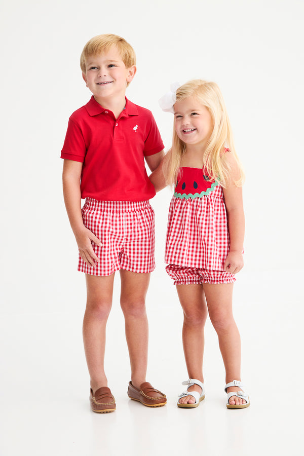 Nancy's Novelty Set - Richmond Red Gingham with Watermelon